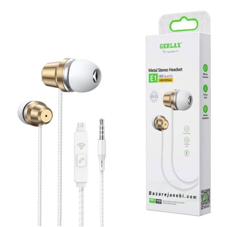 سماعة رأس ستيريو معدنية من طراز Gerlax E1